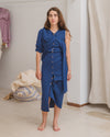 BASERANGE 25 Spring/Summer Drip Skirt/Cardigan Portugal BAS-SKDR-LI-SU25-MEZ BLUE Skirt (DRDR)
